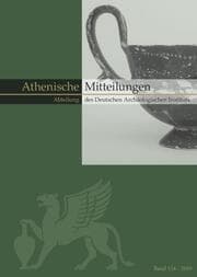 Cover von Mitteilungen des Deutschen Archäologischen Instituts, Athenische Abteilung