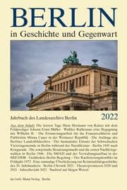 Cover von Berlin in Geschichte und Gegenwart