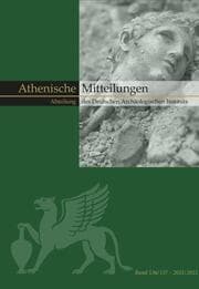 Cover von Mitteilungen des Deutschen Archäologischen Instituts, Athenische Abteilung