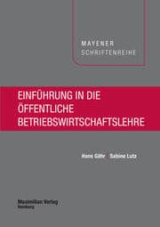 Cover von Einführung in die öffentliche Betriebswirtschaftslehre