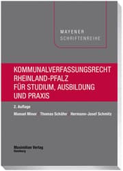 Cover von Kommunalverfassungsrecht Rheinland-Pfalz