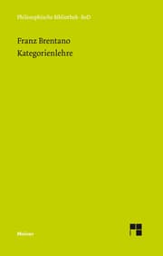 Cover von Kategorienlehre