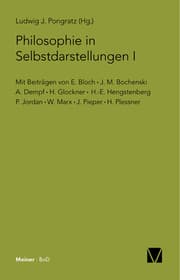 Cover von Philosophie in Selbstdarstellungen