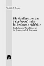 Cover von Die Manifestation des Selbstbewußtseins im konkreten 'Ich bin'