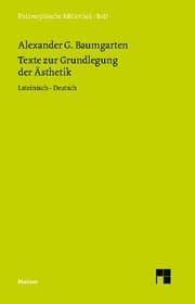 Cover von Texte zur Grundlegung der Ästhetik