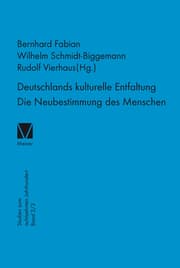 Cover von Deutschlands kulturelle Entfaltung 1763-1789
