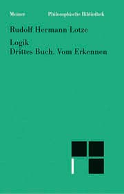 Cover von Logik. Drittes Buch. Vom Erkennen
