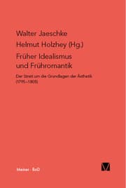 Cover von Früher Idealismus und Frühromantik
