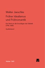 Cover von Früher Idealismus und Frühromantik