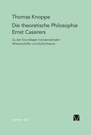 Cover von Die theoretische Philosophie Ernst Cassirers