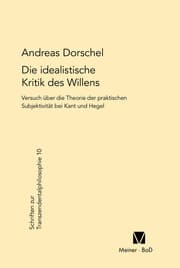 Cover von Die idealistische Kritik des Willens