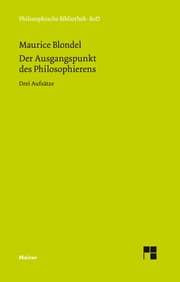 Cover von Der Ausgangspunkt des Philosophierens