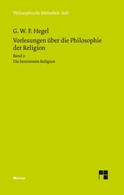 Cover von Vorlesungen über die Philosophie der Religion / Vorlesungen über die Philosophie der Religion. Teil 2