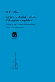 Cover von Johann Gottfried Herders Kulturentstehungslehre
