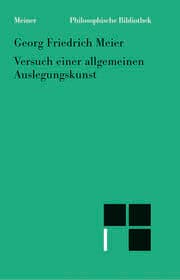Cover von Versuch einer allgemeinen Auslegungskunst