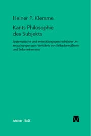 Cover von Kants Philosophie des Subjekts
