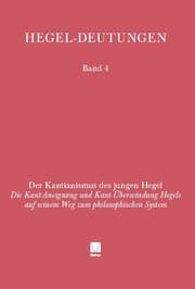 Cover von Kantianismus des jungen Hegel