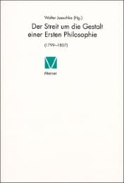 Cover von Der Streit um die Gestalt einer Ersten Philosophie