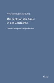 Cover von Die Funktion der Kunst in der Geschichte