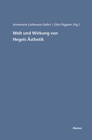Cover von Welt und Wirkung von Hegels Ästhetik