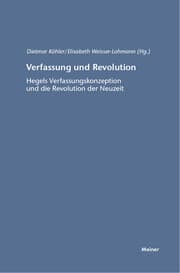 Cover von Verfassung und Revolution