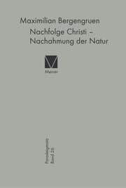 Cover von Nachfolge Christi - Nachahmung der Natur