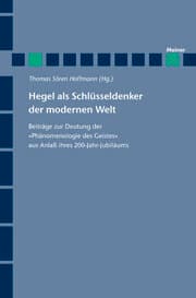 Cover von Hegel als Schlüsseldenker der modernen Welt