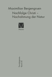 Cover von Nachfolge Christi - Nachahmung der Natur