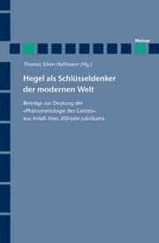 Cover von Hegel als Schlüsseldenker der modernen Welt