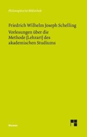 Cover von Vorlesungen über die Methode (Lehrart) des akademischen Studiums