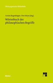 Cover von Wörterbuch der philosophischen Begriffe