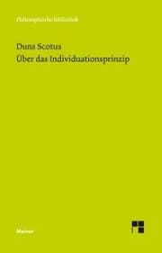 Cover von Über das Individuationsprinzip