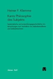 Cover von Kants Philosophie des Subjekts