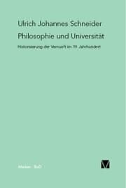 Cover von Philosophie und Universität