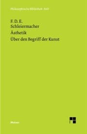 Cover von Ästhetik (1819/25). Über den Begriff der Kunst (1831/32)