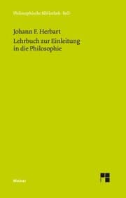 Cover von Lehrbuch zur Einleitung in die Philosophie