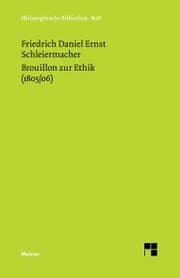 Cover von Brouillon zur Ethik (1805/06)