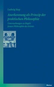 Cover von Anerkennung als Prinzip der praktischen Philosophie
