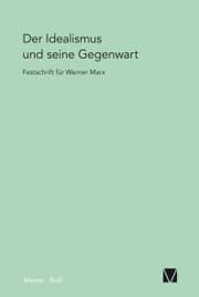 Cover von Der Idealismus und seine Gegenwart