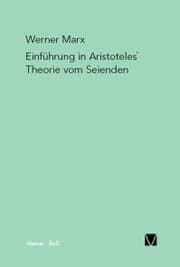 Cover von Einführung in Aristoteles' Theorie vom Seienden