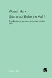 Cover von Gibt es auf Erden ein Maß?