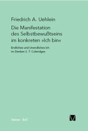 Cover von Die Manifestation des Selbstbewusstseins im konkreten »ich bin«