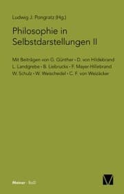 Cover von Philosophie in Selbstdarstellungen II