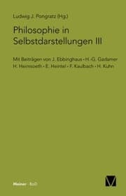 Cover von Philosophie in Selbstdarstellungen III