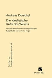 Cover von Die idealistische Kritik des Willens