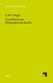 Cover von Grundlinien der Philosophie des Rechts