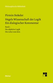 Cover von Hegels Wissenschaft der Logik. Ein dialogischer Kommentar. Band 1