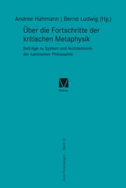 Cover von Über die Fortschritte der kritischen Metaphysik