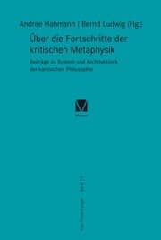 Cover von Über die Fortschritte der kritischen Metaphysik