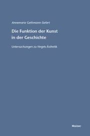 Cover von Die Funktion der Kunst in der Geschichte